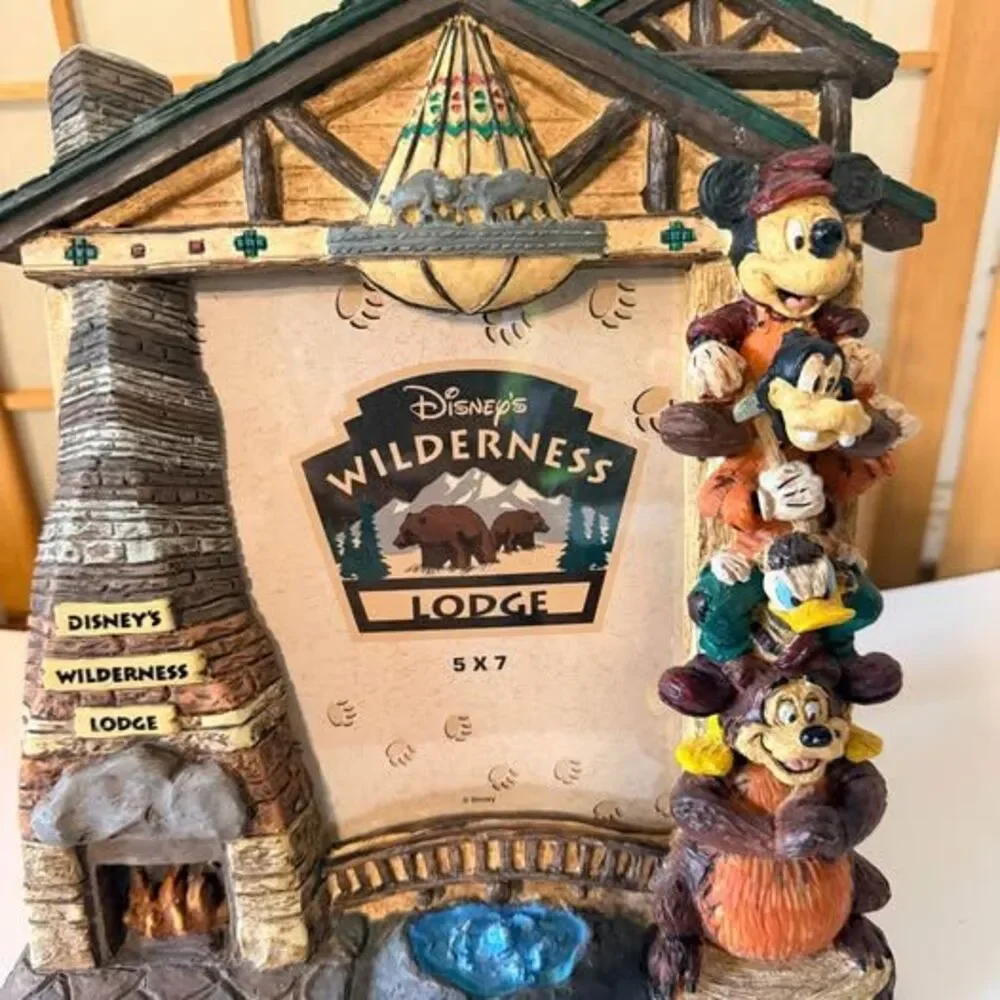 Disney's Wilderness Lodge 5x7 Photo Frame Mickey and Friends
